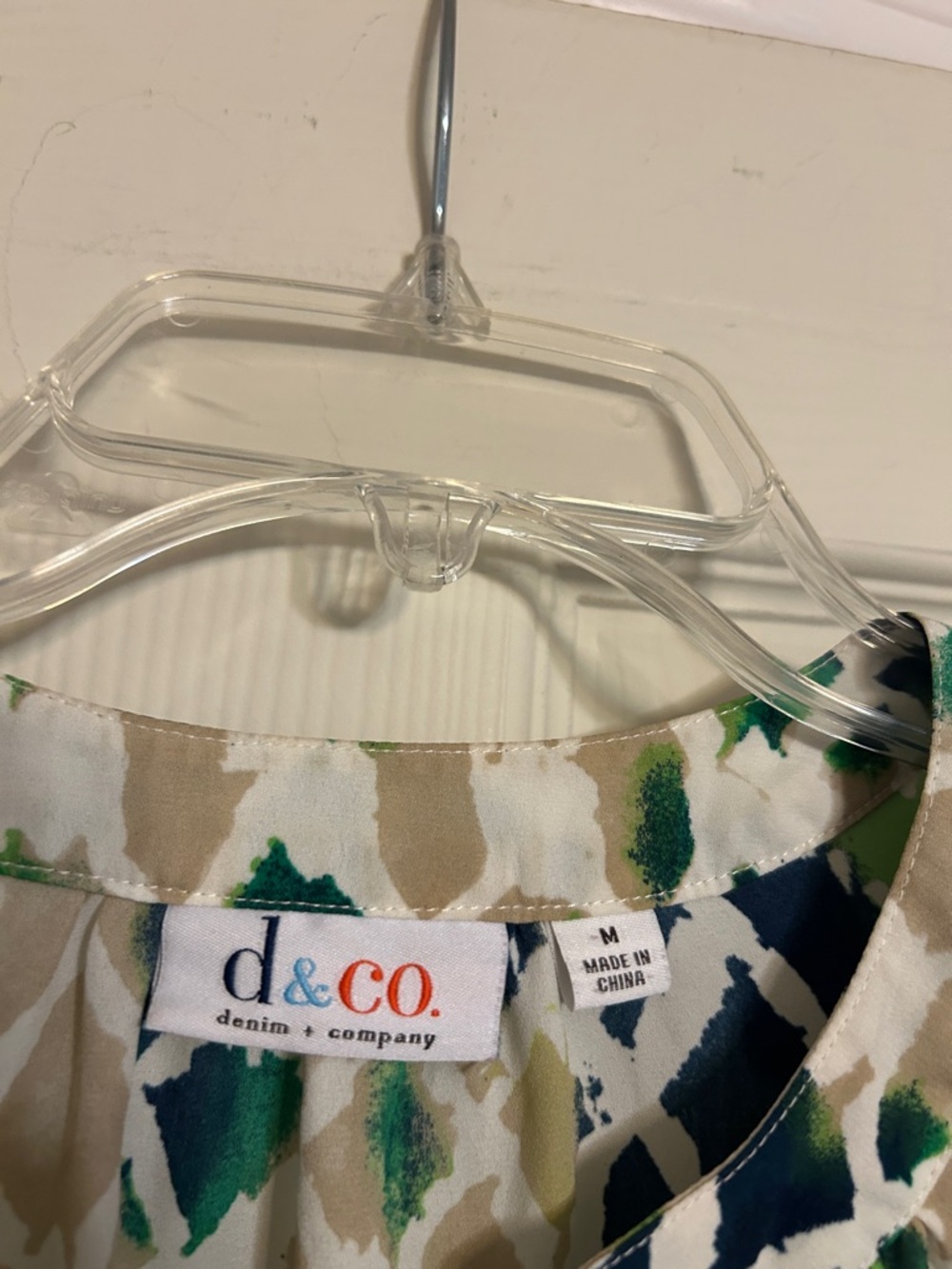 BOGO 1/2off🎒35%off3🛴 D & C blue green tunic Denim & Co - Picture 2 of 3
